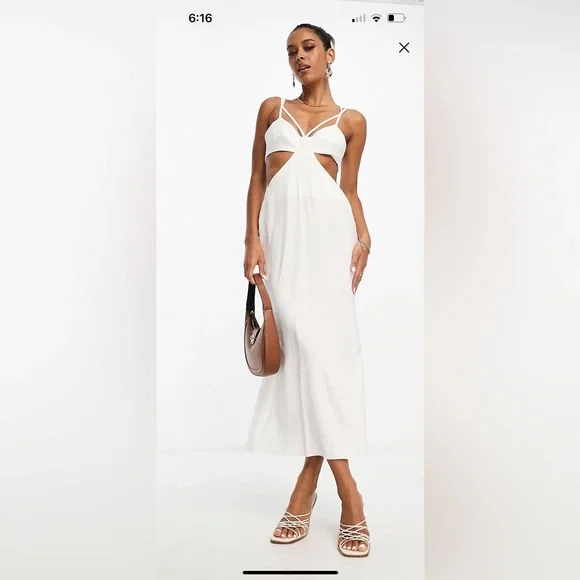 white christmas dresses ASOS EDITION Off Shoulder Textured Mini Dress With Blouson Sleeve In Cream main image 0